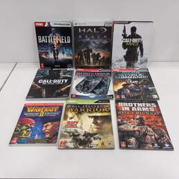 Bundle of 9 Assorted Video Game Strategy Guides