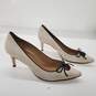 Ann Taylor Tan Suede Holly Cutout Kitten Heels Women's Size 7.5 image number 3