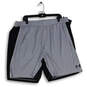 NWT Mens Gray Elastic Waist Flap Pockets Drawstring Athletic Shorts Sz 2XL image number 1