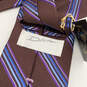 Mens Multicolor Silk Striped  Four-In-Hand Pointed Designer Neck Tie image number 4
