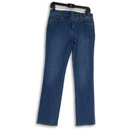 Lauren Ralph Lauren Womens Blue Denim Medium Wash Skinny Leg Jeans Size 4