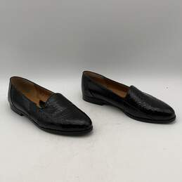 Giorgio Brutini Mens Black Animal Print Round Toe Slip-On Loafer Shoes Size 10 alternative image