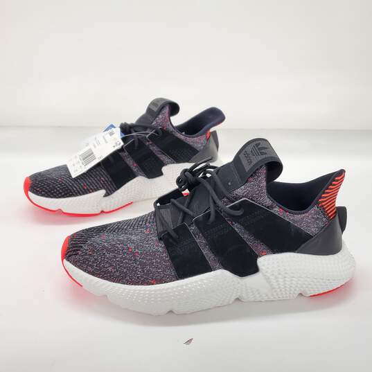 Buy the adidas Prophere Core Black Solar Red Sneakers Men's 11 | GoodwillFinds