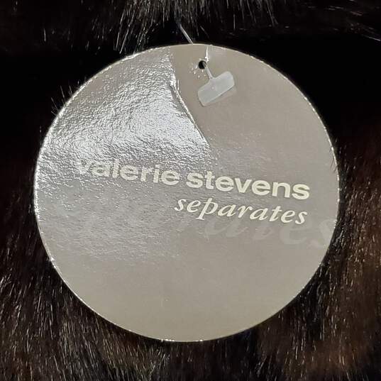 Valerie Stevens Women Brown Faux Fur Coat XL NWT image number 6
