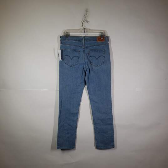 Buy the Womens 312 Shaping Slim Fit Medium Wash Straight Leg Jeans Size 30