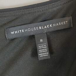 White House Black Market Women Blk Midi Dress Sz 8 alternative image