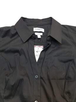 Express Women's Black Button-Up Blouse Size L NWT alternative image