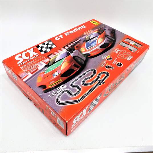 SCX Compact GT Racing Ferrari Slot Cars & Track Set IOB image number 11