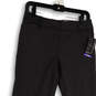 NWT Womens Gray Flat Front Stretch Pockets Straight Leg Dress Pants Size 6 image number 3