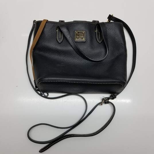 Dooney & Bourke Black Leather Crossbody Bag image number 1