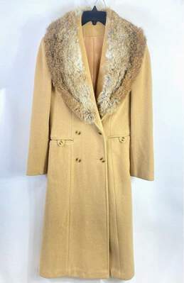 Unbranded Women Brown Wool Coat M