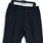 NWT Ryan Seacrest Distinction Mens Black Pleated Dress Pants Size 36X30 image number 3