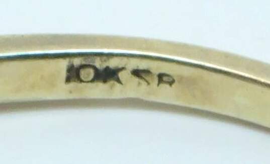10K White Gold 0.04 CT Diamond Ring 1.1g image number 4