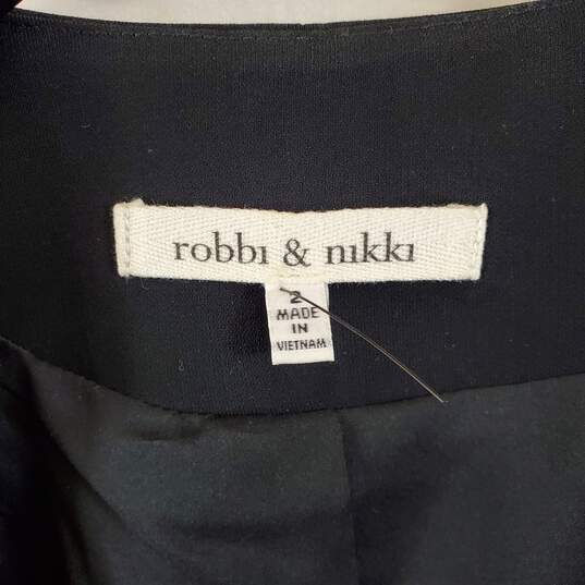 Robbi & Nikki Women Black Open Blazer Sz 2 NWT image number 3