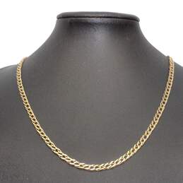 14K Yellow Gold 22" Curb Chain Necklace - 9.8g alternative image