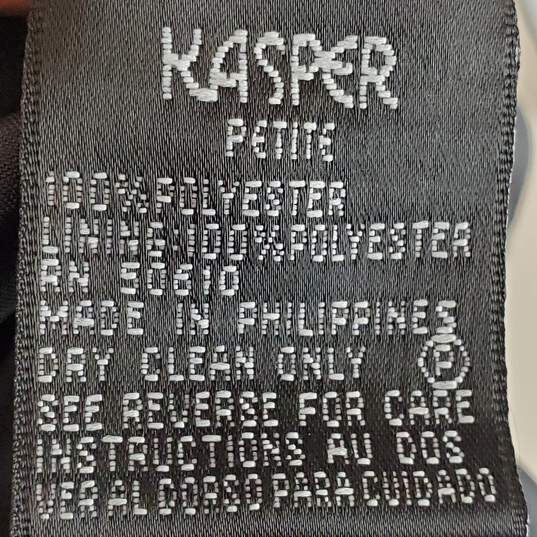 Kasper Women Black Open Front Blazer 6P NWT image number 4