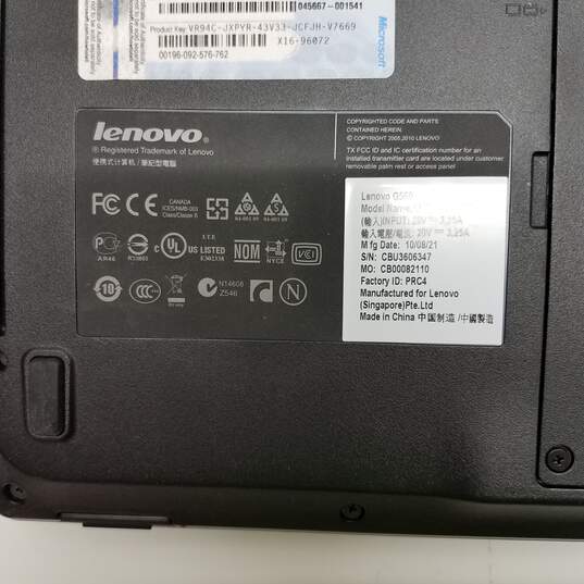 Lenovo G560 15in Laptop Intel Pentium P6100 CPU 4GB RAM NO HDD image number 7