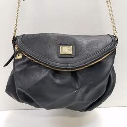 Juicy Couture Black Leather Hobo Shoulder Bag