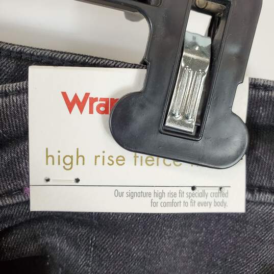 Wrangler Women Black High Rise Flare Jeans Sz 4 NWT image number 6