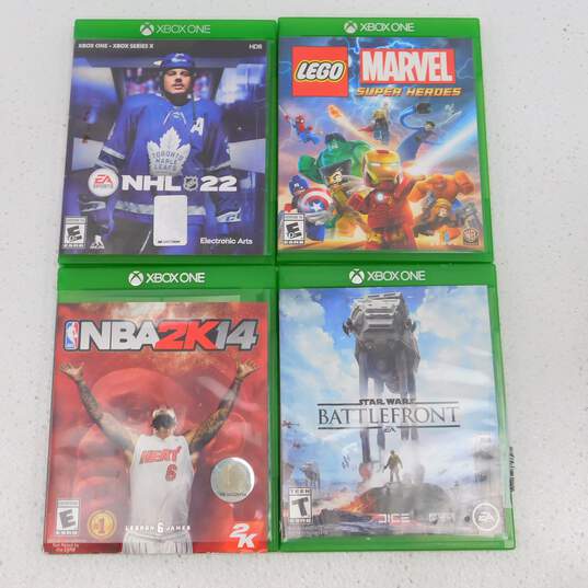 Xbox One w/4 Games w/2 Controllers LEGO Marvel Super Heroes image number 7