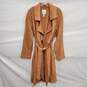 Leith WM's Long Sleeve Tan Trench Jacket Dress Size M image number 1