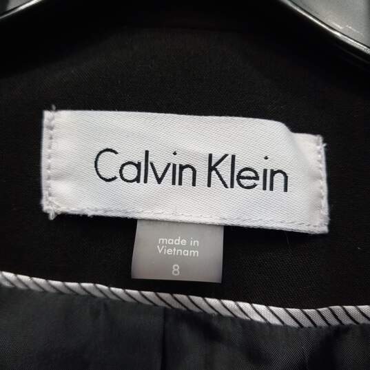 Women's Black 2Pc. Calvin Klein Skirt & Blazer Size 8 image number 4