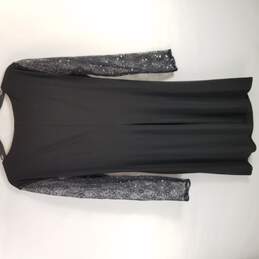 American Living Women Black Long Sleeve Dress Mid Xl 16 NWT alternative image