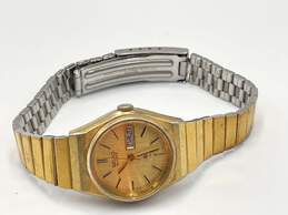 Mens Gold-Tone Round Date Dial Quartz Analog Wristwatch 40.1g JEWRERPJQ-B