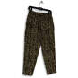 NWT Womens Multicolor Leopard Print Straight Leg Ankle Pants Size 4 image number 2