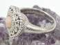 Judith Ripka Sterling Silver Peruvian Pink Opal & CZ Heart Ring 9.7g image number 3