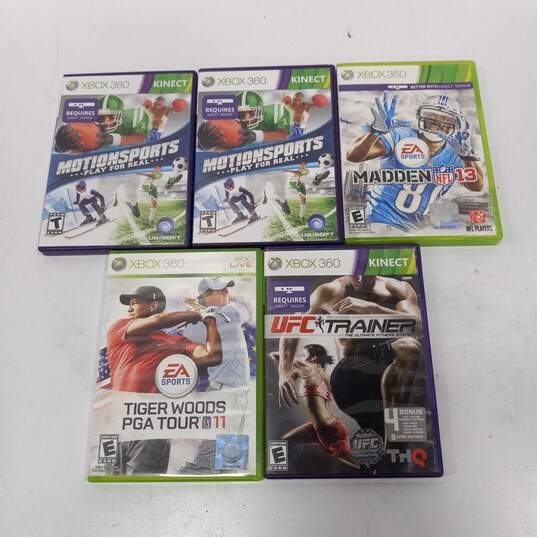 5 Piece Bundle of Assorted Xbox 360 Video Games image number 1