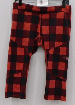 The North Face Red Plaid Active Shorts Women's Size L
