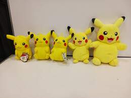 Bundle of 5 Assorted Pokemon Pikachu Stuffed Plushies