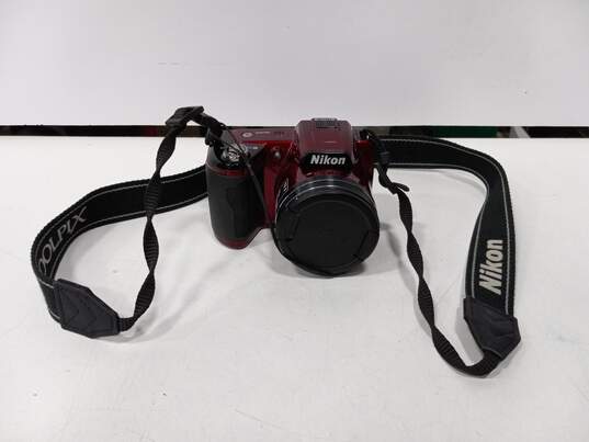 Nikon Coolpix L110 15x Optical Zoom Wide Red Camera image number 1