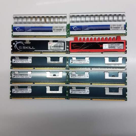 Lot of 10 Mixed PC3 DD3 Desktop Memory Ram #7 image number 1