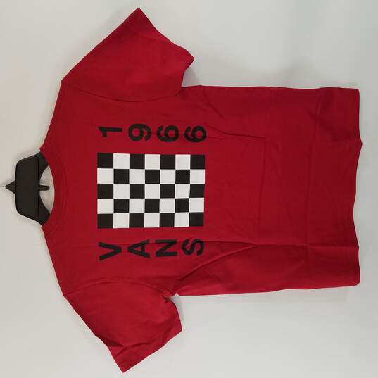 Vans Boys Red Graphic Tee M NWT image number 2
