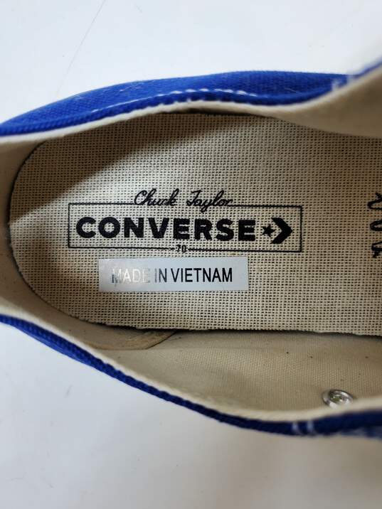 Converse Chuck Canvas Shoes Low Sneakers Rush Blue Sz 8.5 image number 6
