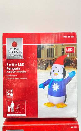 Home Accents Holiday LED Snowman & Penguin Self Inflatable Décor alternative image