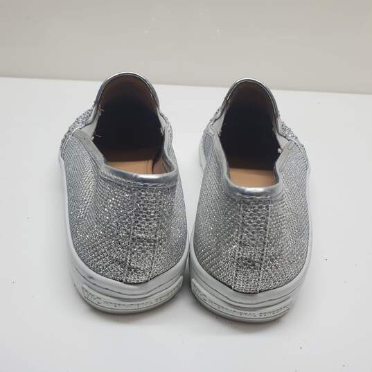 INC International Concepts Silver Rhinestone Slip on Casual Shoes Women's Sz 7 image number 2