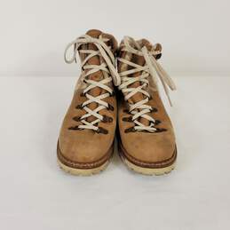 Woolrich Tan Wool Leather Lace Up Ankle Boots Women's Size 9 B alternative image