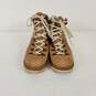 Woolrich Tan Wool Leather Lace Up Ankle Boots Women's Size 9 B image number 2