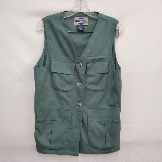 EX Officio Travel Wear WM's Tactical Green Vest Size 6/8 image number 1