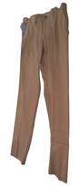 NWT Mens Tan Regular Fit Flat Front Pockets Straight Leg Dress Pants image number 2
