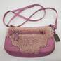 Coach Small Pink Shearling Leather Crossbody Bag AUTHENTICATED image number 1