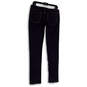 Womens Blue Dark Wash Stretch Pockets Denim Straight Leg Jeans Size 29 image number 2