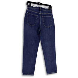 NWT Womens Blue Denim Medium Wash Pockets Skinny Leg Jeans Size 28P alternative image