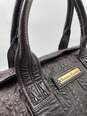 Authentic Christian Lacroix Brown Embossed Tote Bag image number 3
