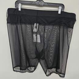 Shein Fit Transparent Black Shorts alternative image
