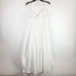 Abercrombie & Fitch Women White Flare Dress L NWT alternative image