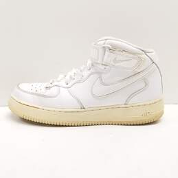 Nike Air Force 1 Mid Triple White Sneakers 315123-111 Size 9.5 alternative image